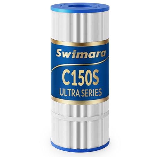 Swimara Pool Filter Cartridge 5oz Trilobal Heavy-Duty Fabric Ultra Series Compatible with Hayward SwimClear C150S Replacement for CX150XRE CS150E PA150S 150 Sq. Ft. (10.1 Dia)