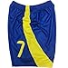 Sir Henry NASSR Riyadh Al Home #7 2024/2025 Kids Soccer Jersey/Shorts/Socks Gift Set for Fans Youth Sizes (Yellow/Blue,30)