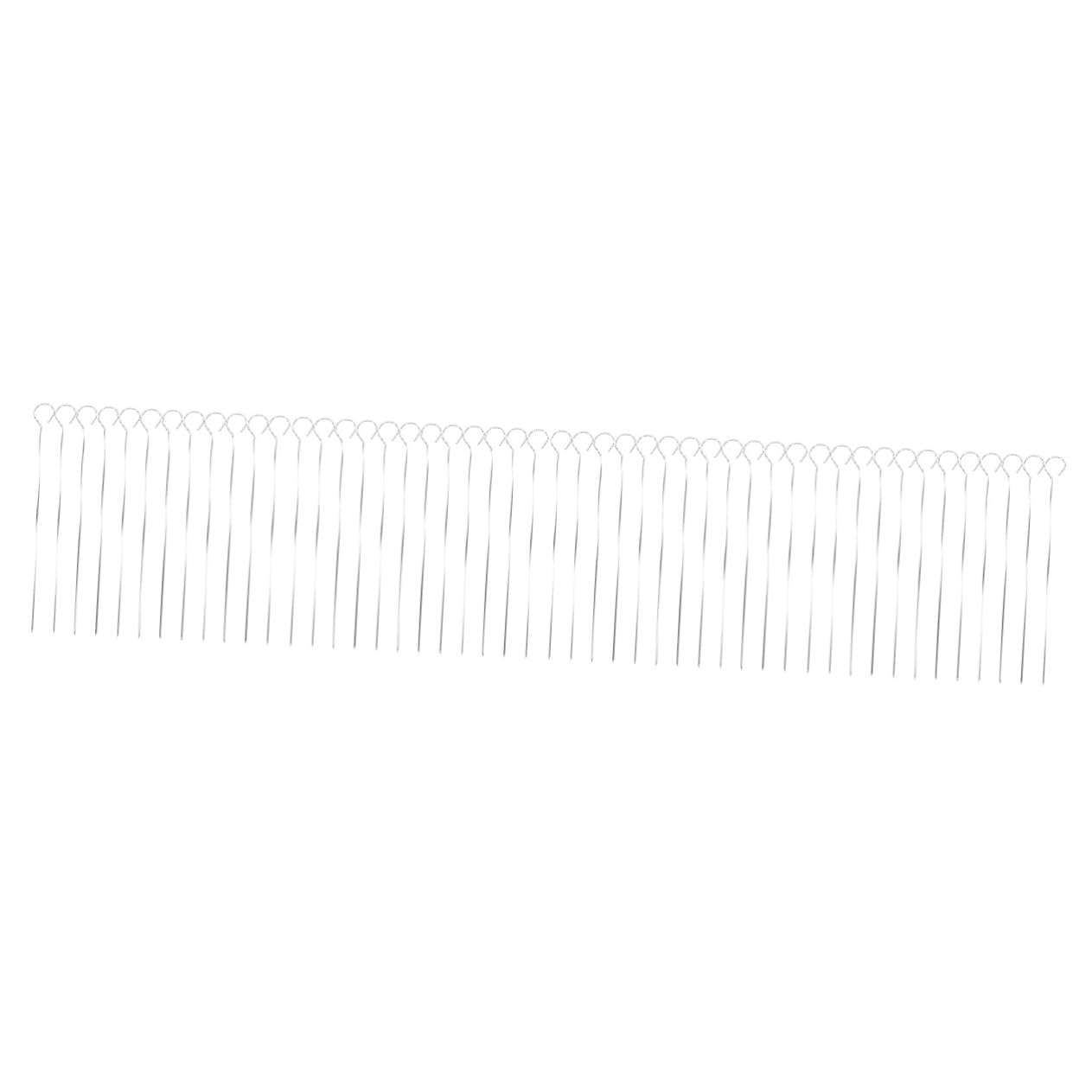 DECHOUS 4 Ensembles Ensemble De Broches À Queue De Canard En Acier Inoxydable Brochettes À Griller Supports D'Épis De Maïs Brochettes Pour Gril Barbecue Pour Gril 25 pièces * 4