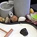 Nature’s Mark Relaxation Indoor Tabletop Water Fountain Zen Garden Combo Décor with Tealight Candle Holder, Succulents, and Accessories (6”H x 7”D) (Candle Not Included)