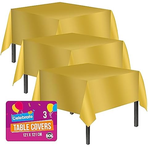SOL Gold Table Cover for Parties Cover