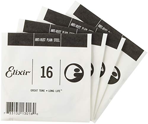 Elixir エリクサー エレキギター/アコースティックギター用 バラ弦 Plain Steel .016 #13016 4本セット 【国内正規品】