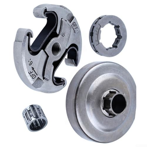 Kit de pignon de tambour d'embrayage en aluminium avec disque passif pour pièces de tronçonneuse 340 345 350 445, assemblage de rechange pour outils d'extérieur