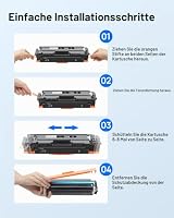 410A Kompatibel für HP 410A 410X M477fdw Toner CF410X CF410A 4er-Pack | Kompatibel für HP MFP M477fdw Toner MFP M377dw M477fdn M477 M452dn M477fnw M452nw M452dw M477dw Toner 410A CF412A CF413A – Ansicht 5