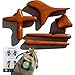 Lungcha Traditional Thai Massage Wooden Stick Tool, Reflexology, Acupuncture Point Gua Sha for Body, Foot, Hand, Head, Face, Nose, Neck, Back, Waist Massage (Set 4 Body Hand Foot Massage)