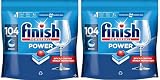 Finish Powerball Power All in 1 Pastillas para el lavavajillas todo en 1-2 Packs ahorro de 104 pastillas - 208 Pastillas