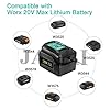 JANRI WA3742 WA3732 WA3875 WA3881 WA3731 20V 6PIN Lithium Battery Charger compatible with Worx WA3520 WA3525 WA3578 WA3575 WA3512 WA3512.1 WA3522 WA3847 WA3868 WA3835 WA3764 (Not fit 4 pin) #4