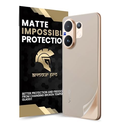 Image of ArmourPro Matte Back Screen Protector for Vivo V60, Premium Ultra Thin TPU Back Membrane Guard, Anti-Glare, Bubble-Free, Edge to Edge Coverage, Fingerprint Friendly | 1 Pack