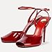 THESHY Womens Sandals Square Open Toe Stiletto High Heels Leather Ankle Strap Sandals Peep Toe Backless Buckle Dress Party Fashion Shoes for Women