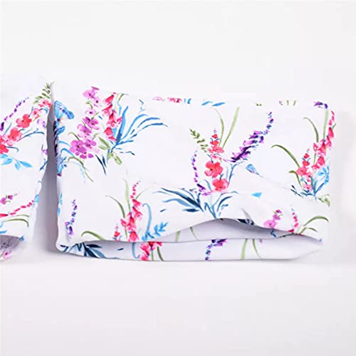 Bikini ensemble floral hors épaule avec coupe brésilienne élégante - 3