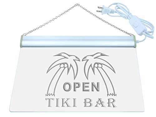 ADVPRO Open Tiki Bar Pub Decor Palm Tree LED Neon Sign Red 24 x 16 Inches st4s64-i179-r