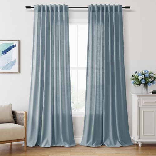 Aersas 90 Inches Kids Room Light Blue Curtains 2 Pages