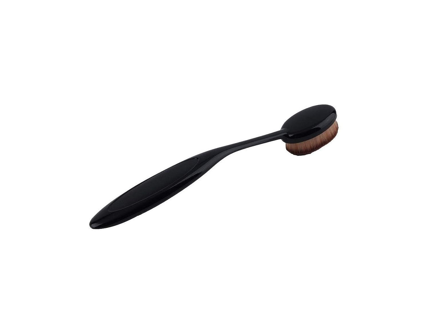 ZemGlam White Foundation Brush and Oval Foundation Brush Black and Sponge Puff (Combo of 3pc) 3
