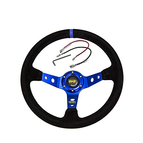 Romsion Accessories volante azul ID = 14 pulgadas 350 mm OMP dirección de maíz profundo