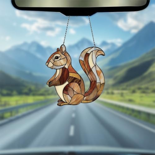 Image of Squirrel Acrylic Ornament Gift for Squirrel Lovers Christmas Decor
