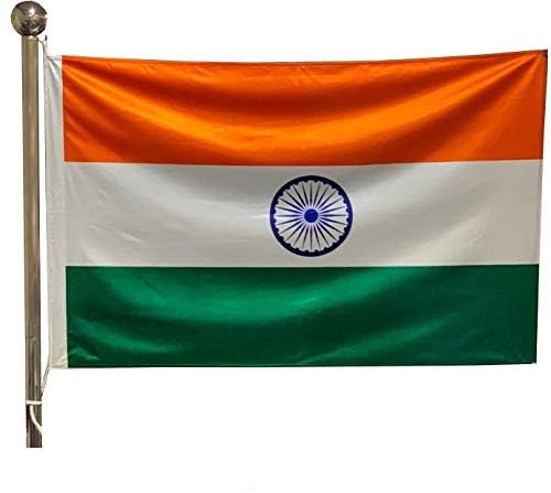 The Flag Company Indian Flag 4ft * 6ft (48inch * 72inch) | Suitab...