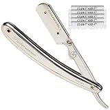 Parker SR1 - Maquinilla de afeitar de acero inoxidable con 5 cuchillas Parker Platinum