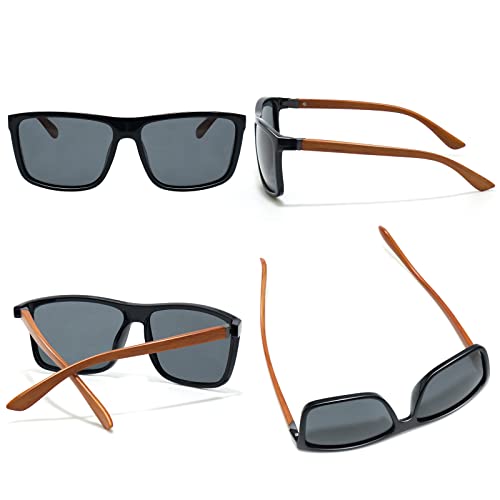 Image of Men's Sports Polarized Sunglasses Square Frame Glasses NP1007