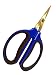 Happy Hydro Titanium Coated 40mm Straight Trimming Scissors Bonsai Pruning Shears Grow Room Gardening