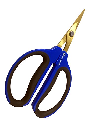 Happy Hydro Trimming Scissors - Straight Tip - 40mm Titanium Blades - Ergonomic Comfort Grip Handles - 1 Pack