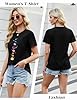 Lonya Women's T-Shirt Black Crew Neck Short Sleeve Tunic Tee Shirt Casual Cute Graphic Print Basic Fashion Tshirts Planet,XL #1