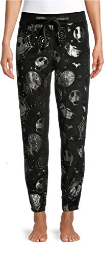 Briefly Stated Nightmare Before Christmas Black Jogger Sleep Pants - X-Large