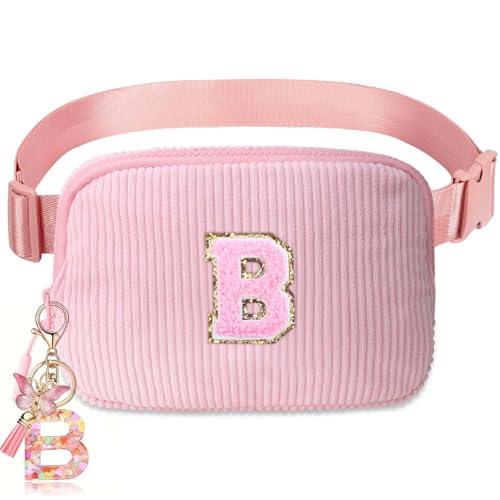Image of Belt Bag for Girls Gifts - Birthday Gifts for Women, Personalized Gifts for Mom Freind Sister Teacher, Graduation GiftsInitial Crossbody Bag Belt Bag for Women B