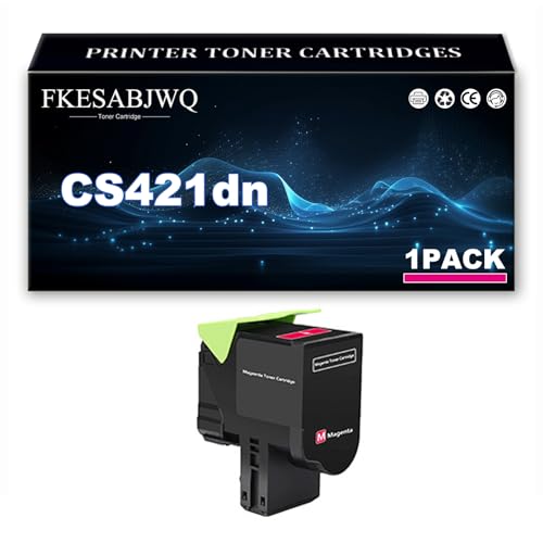CS421dn Toner Cartridge, Compatible 78C20K0 78C20C0 78C20M0 78C20Y0 Toner Cartridges for Lexmark CS421dn CX421adn CS521dn CX522ade CS622de CX622de CX625ade Printer,Magenta-1 Pack
