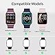WalkerFit Smartwatch-Band kompatibel mit MOLOCY Q23-Uhr, Jugeman 1,69 Zoll Q23-Smartwatches, Q23-Sportbänder 42mm, weiches Silikon-Ersatzarmband für Frauen und Männer, 2er-Pack