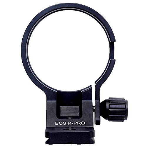 Tripod Mount Ring Lens Collar Compatible with Canon EF-EOS R Mount Converter Adapter Ring Basic Model, Lens Support Holder Bracket Bottom is Arca-Swiss Fit Quick Release Plate Feature Dovetail Groove