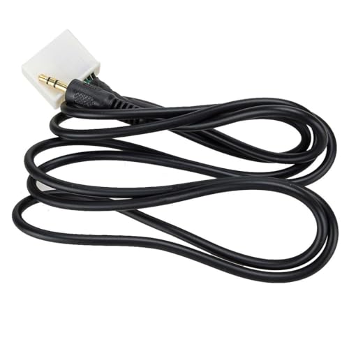 beler Black AUX Audio Input 3.5mm Adapter Cable Fit for Toyota Corolla Prius 4Runner Camry Highlander
