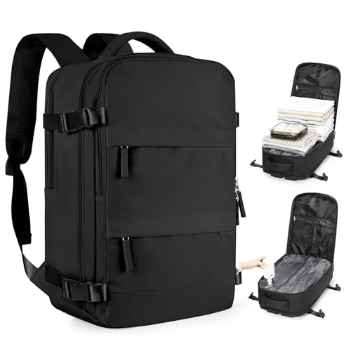 coofay Vacuum Backpack Travel with Pump Vacpack Travel Backpack with Vacuum System Mochila de Viaje Compresion al Vacio Easyvacpack Airbag Backpacks for Traveling Carry on Luggage