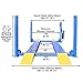 ATLAS Automotive Equipment 414 Commercial Grade 4-Post Vehicle Lift, 10’ Minimum Height, 14,000lb Capacity, Extra Tall/Wide/Long, Diamond Plated Runways, Air Operated Single Point Lock Release, 220V