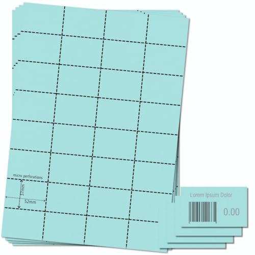 Étiquettes de prix bleues OfficeGear au format A4 pour impression de codes-barres