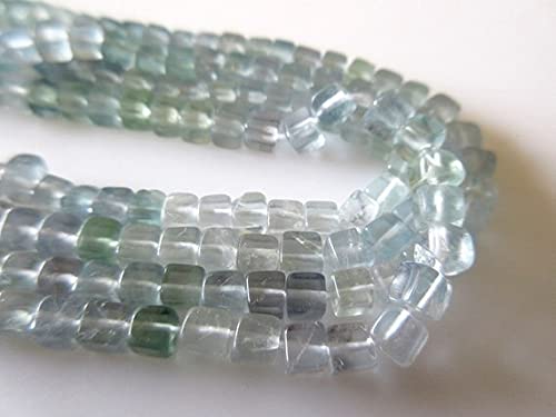 Fluorite bleue et violette en fil de perles de 4.5mm pour ateliers bijoux DIY