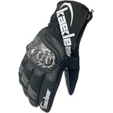 Kaedear(カエディア) バイク グローブ 冬 防寒 冬用グローブ オートバイ 春 秋 冬 バイク用グローブ プロテクター カーボン スマホ対応 防風 裏起毛 サーモストリート KDR-MX-GL4W (L, ブラック)