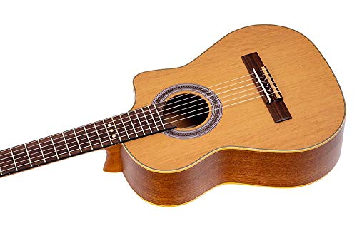 Ortega Guitars Requinto Series Pro 6 String Acoustic Guitar, Right (RQ39) - Image 5