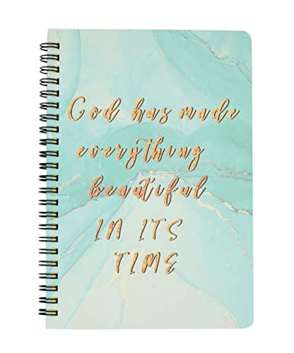 Yyaaloa College Ruled Wirebound Spiral Notebooks For Women A5 5.5X8.3 160 Pages Journal Memo Notepad Office Business Diary Journal Gifts School Supplies ((A5-5.7" X 8.3") Pack Of 1, Light Green) #TOP11
