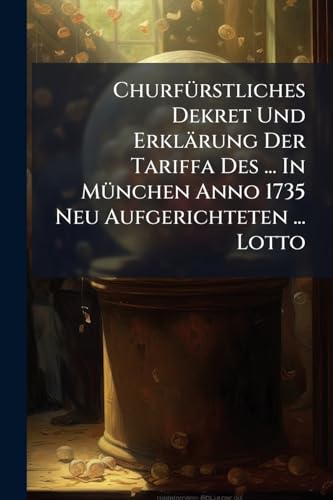 Churfürstliches Dekret Und Erklärung Der Tariffa Des ... In München Anno 1735 Neu Aufgerichteten ... Lotto