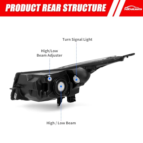 2011–2015 Chevy Cruze Headlight Assembly | Chrome Housing Replacement - Image 5
