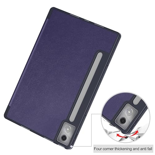 Image of ProElite Cover for Moto Pad 60 Pro 12.7 inch 2025 case Cover, Soft Flexible Flip Case Cover for Moto Pad 60 Pro 12.7 inch 2025 [Recoil Series] - Dark Blue