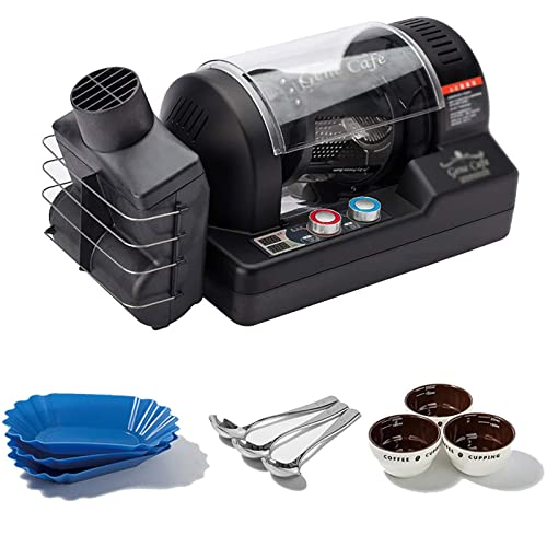 XDLH Kaffeebraten Kaffeemaschine 3D Heiße Kaffeemaschine Kornmaschine von kleinen Röstungen,Schwarz