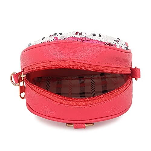 Aashiya Trades Girls Glitter Sequins Messenger Sling bag/Backpack Crossbody Shoulder Bag for Kids girls - Image 4 thumbnail
