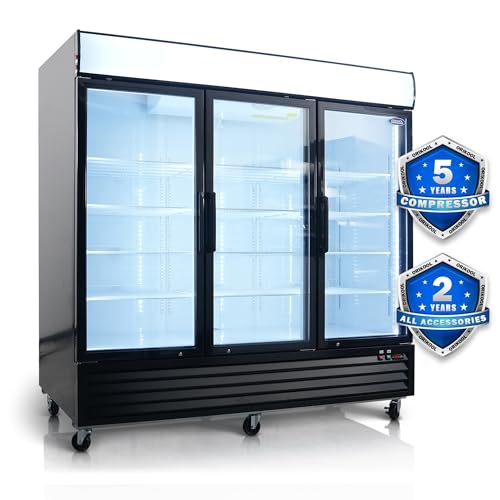 ORIKOOL Display Refrigerator with Glass Door