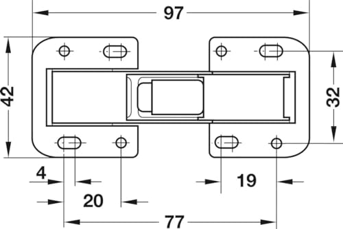 cyclingcolors 3666690009692 2 x Screw, 90° Opening Angle, Furniture, Cabinet Door Hinges, Silver - Image 3