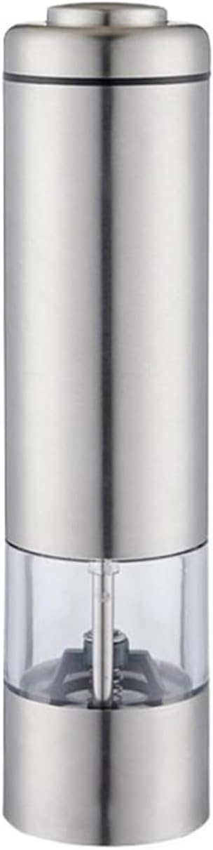 Electric Pepper Salt Grinder Set With Frame Automatic Spice Mill with Light Adjustable Coarseness Button Grinder(1Pcs)
