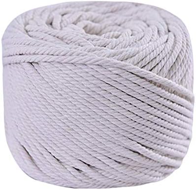 SUNTQ Handmade Decorations Polyester Cotton Bohemia Macrame DIY Wall Hanging Plant Hanger Craft Making Knitting Christmas Cord Rope (Purple,1/6inchx 328 feet)