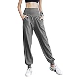 [Sokure] まるでエアーをまとった履き心地 エアージョガーパンツ レディース ジョガーパンツ トレーニングパンツ スポーツウェア パンツ (JP, アルファベット, S, 標準, グレー)