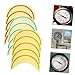 Gadpiparty 3Pcs Identification Pressure Gauge Stickers Arc Decals for Automotive Industrial Use Upper Lower Limit Markings for Outdoor Conditions