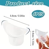 4 Piece Reusable Eye Wash Cup Set with Smooth Rim for Gentle Eye Rinse and Hygiene Care - Image 2